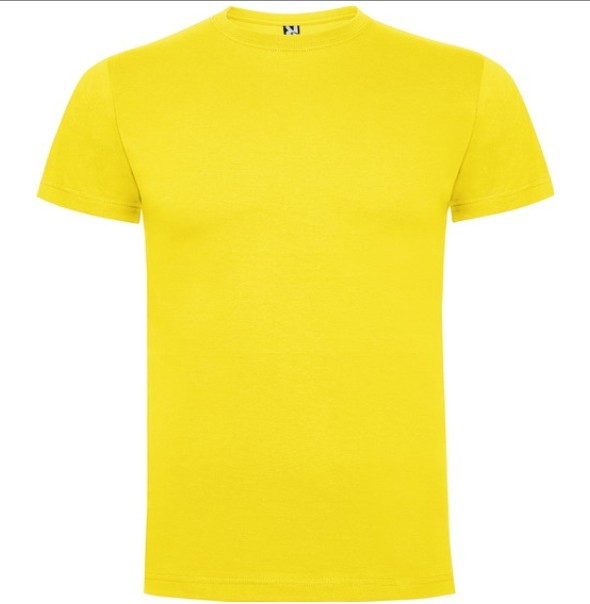 supply blank mens T-shirts in yellow color