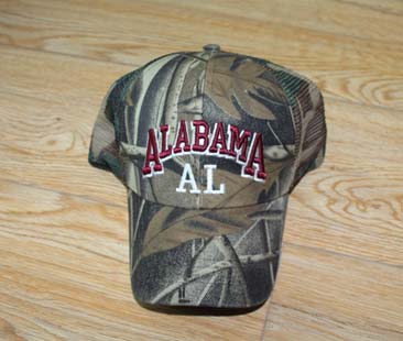 camo  hat with embroidery