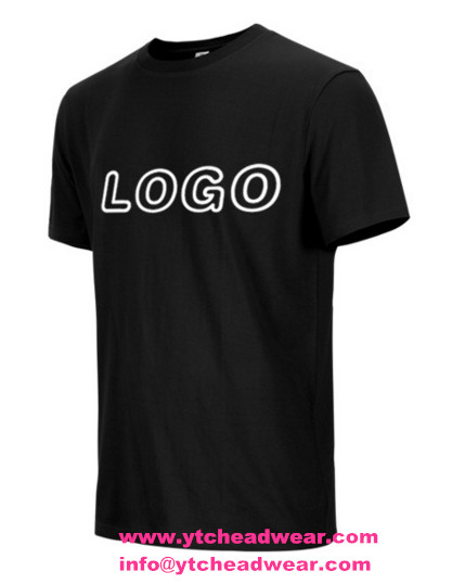 custom printing black t shirts 180g cotton