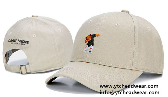 Embroidery caps hats with clip closure