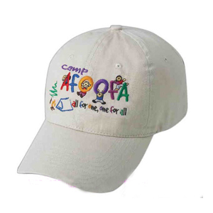 White baseball cap with embroidery